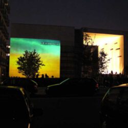 Daniela Butsch-Videoinstallation-Homage to Mark Rothko-projection-St. Canisius Kirche in Berlin- 2005